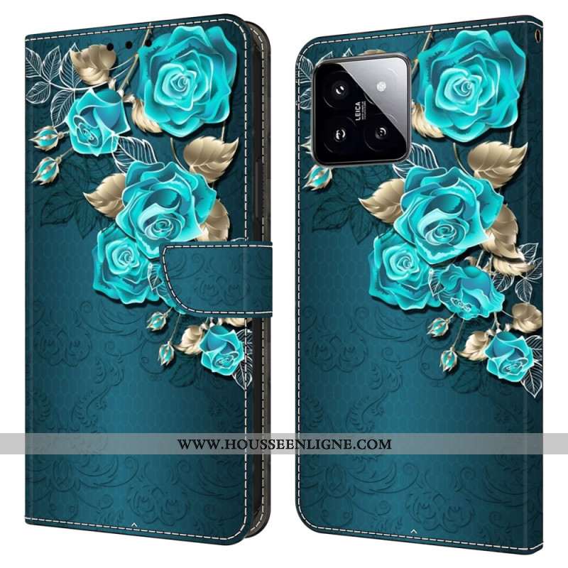 Housse Xiaomi 14 Rose Bleue