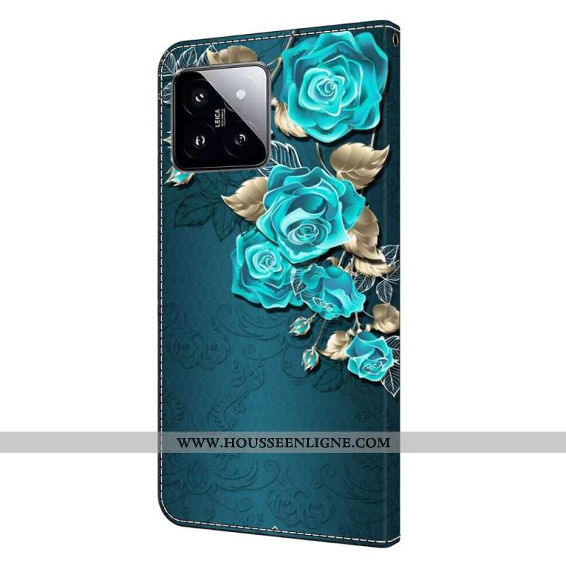 Housse Xiaomi 14 Rose Bleue