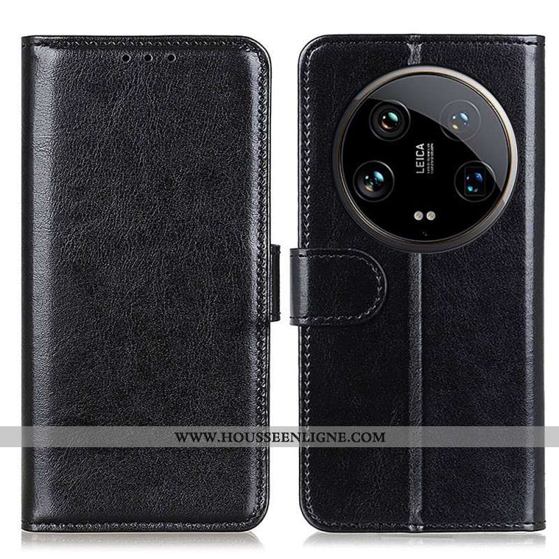 Housse Xiaomi 14 Ultra Simili Cuir Verni