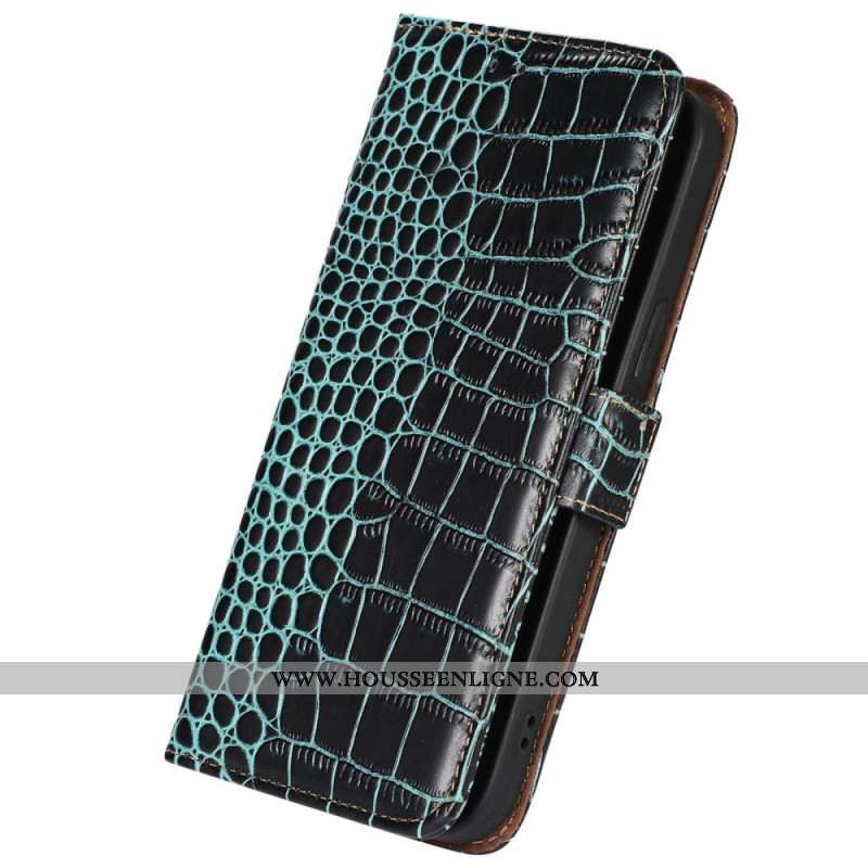 Housse Xiaomi 14 Ultra Texture Crocodile Blocage RFID