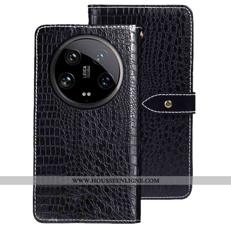 Housse Xiaomi 14 Ultra Texture Crocodile IDEWEI