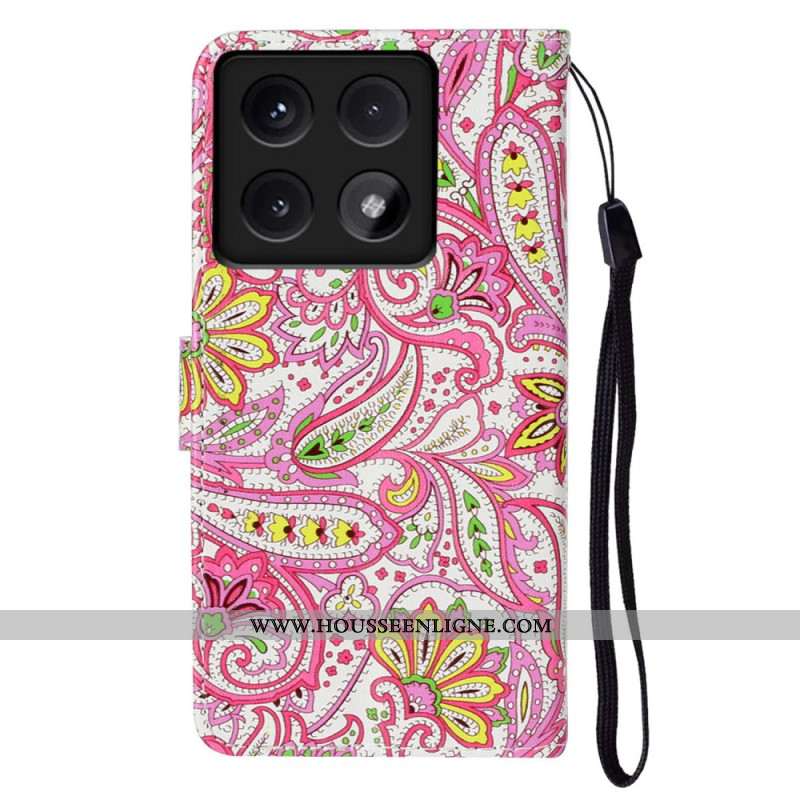 Housse Xiaomi 14T Motif Floral Premium