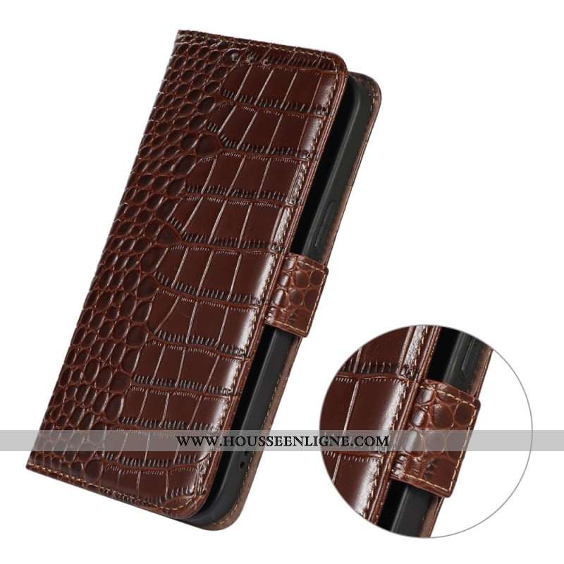 Housse Xiaomi 14T Pro Cuir Texture Crocodile