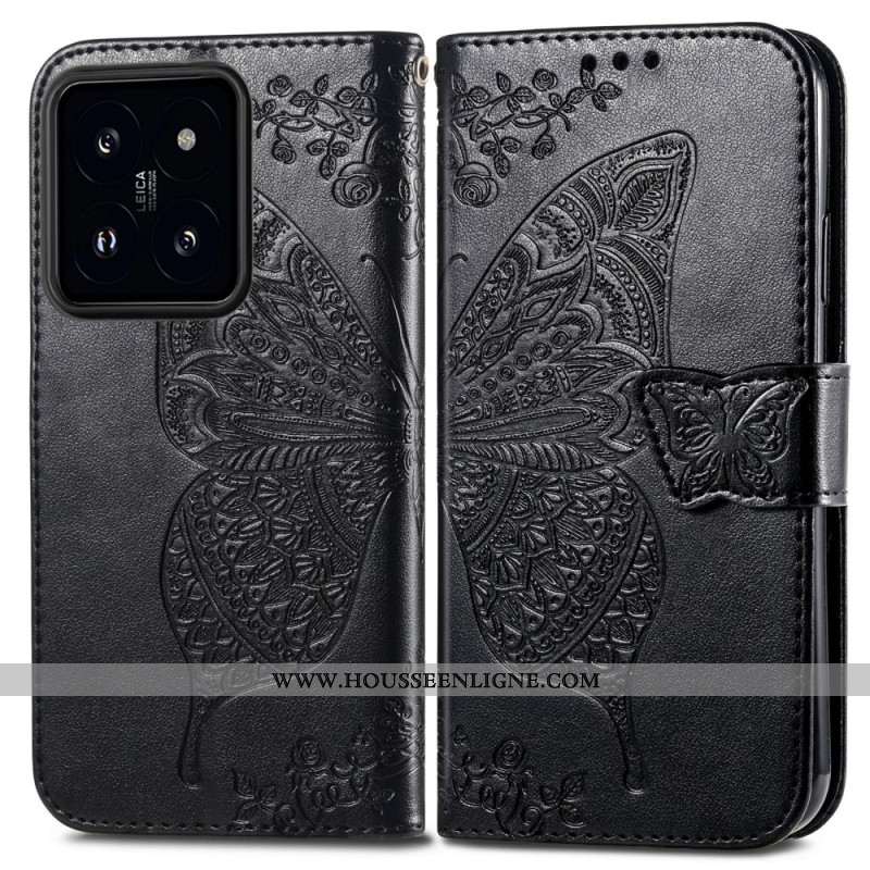 Housse Xiaomi 14T Pro Papillon Baroque