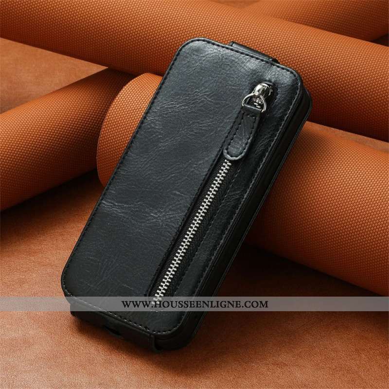 Housse Xiaomi 14T Pro Rabat Vertical Poche Zippée