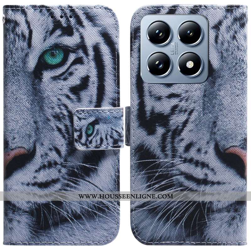 Housse Xiaomi 14T Pro Tigre Blanc