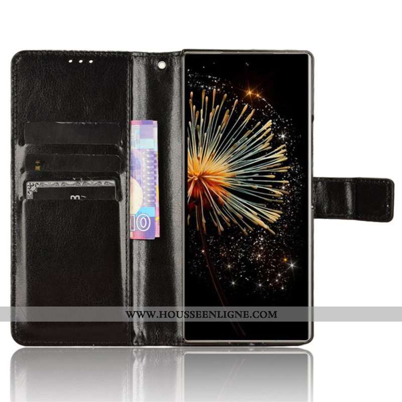 Housse Xiaomi Mix Fold 3 Simili Cuir Flashy à Lanière