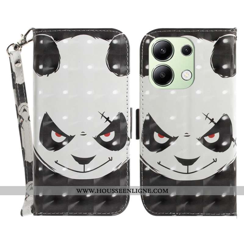 Housse Xiaomi Redmi Note 13 4G Angry Panda à Lanière