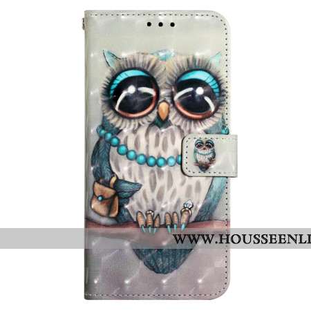 Housse Xiaomi Redmi Note 13 4G Chouette grise