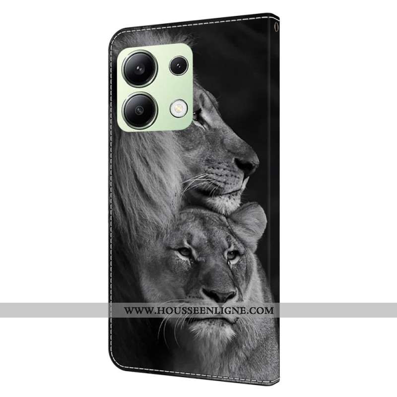 Housse Xiaomi Redmi Note 13 4G Couple de Lions