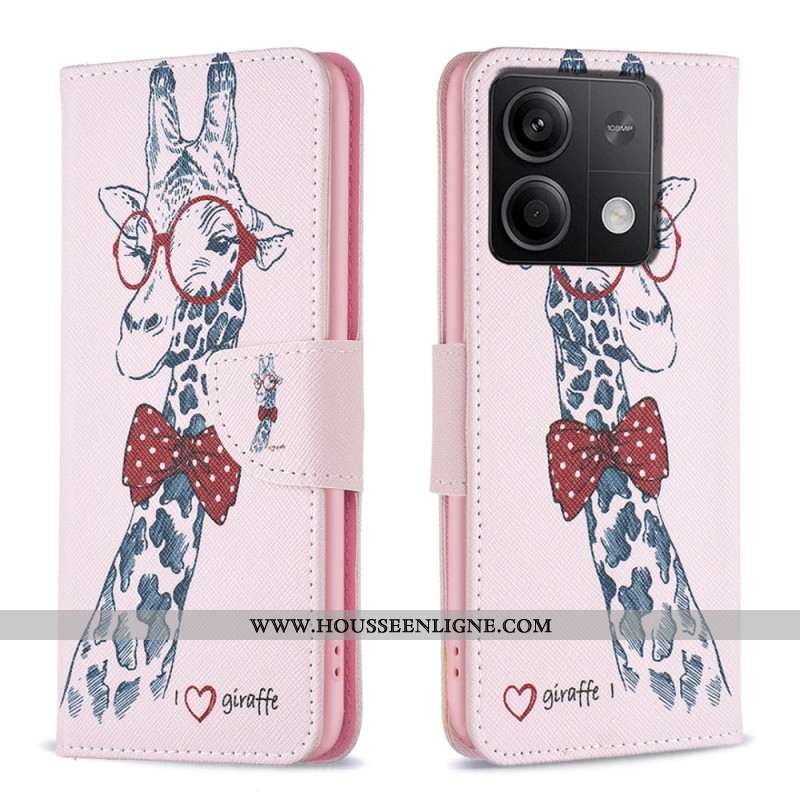 Housse Xiaomi Redmi Note 13 4G Girafe Intello