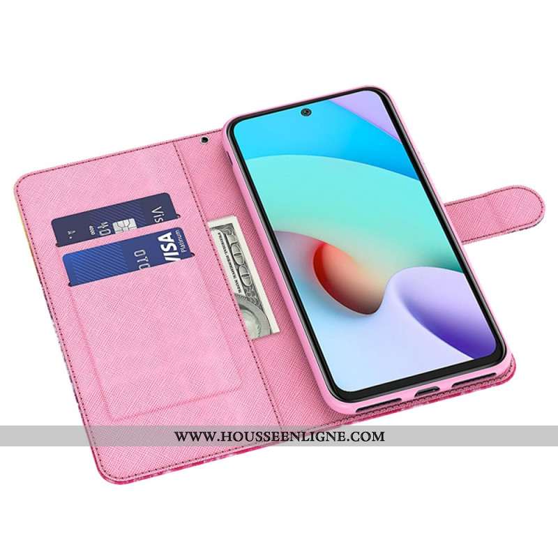 Housse Xiaomi Redmi Note 13 4G Impatiens à Lanière