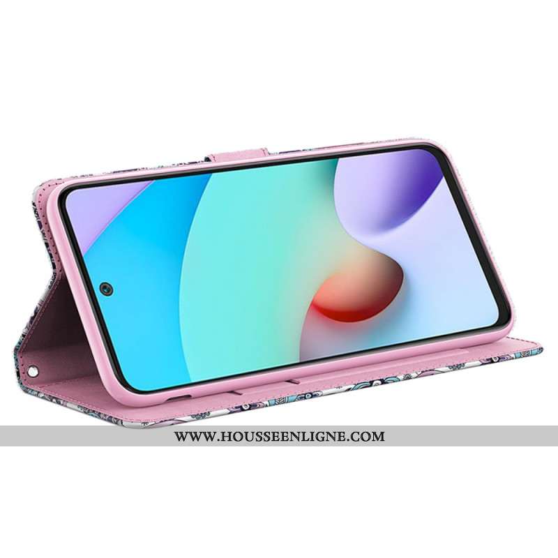 Housse Xiaomi Redmi Note 13 4G Impatiens à Lanière