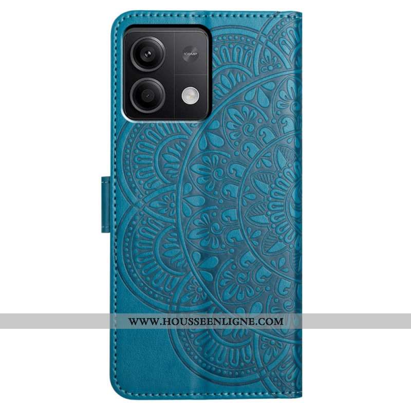 Housse Xiaomi Redmi Note 13 4G Impression Mandala à Lanière