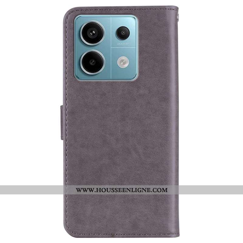 Housse Xiaomi Redmi Note 13 4G Motif de Hibou à Lanière