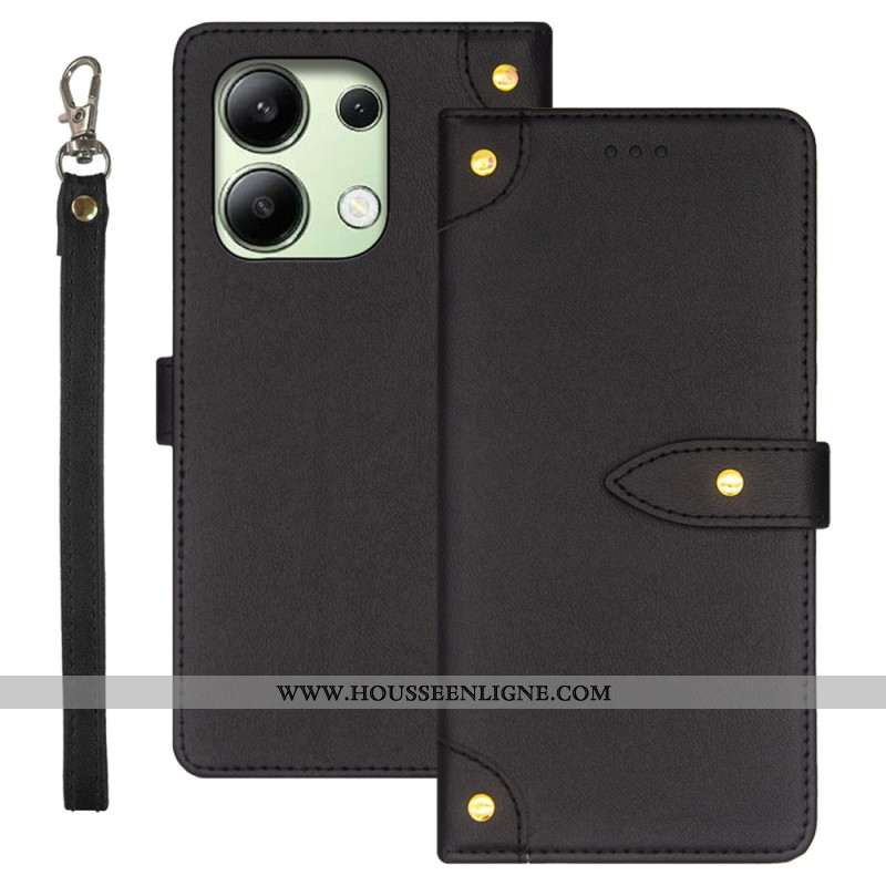 Housse Xiaomi Redmi Note 13 4G Rivets Décoratifs IDEWEI