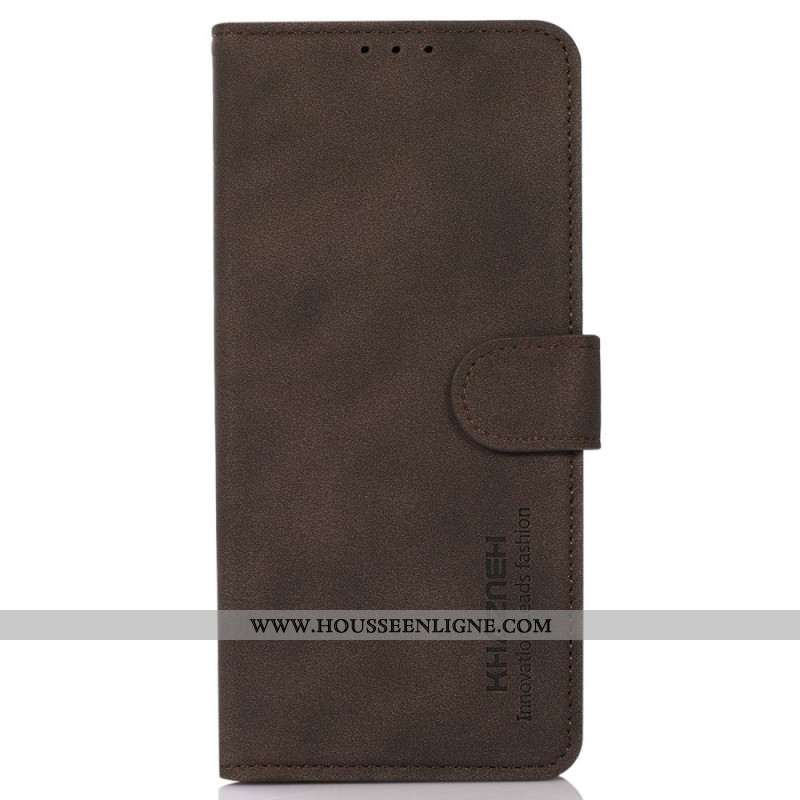 Housse Xiaomi Redmi Note 13 4G Style Cuir Rétro KHAZNEH