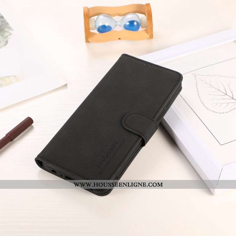 Housse Xiaomi Redmi Note 13 4G Style Cuir Rétro KHAZNEH