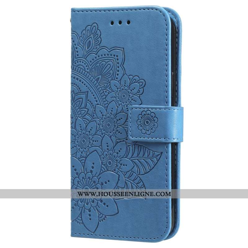 Housse Xiaomi Redmi Note 13 4G Style Floral à Lanière