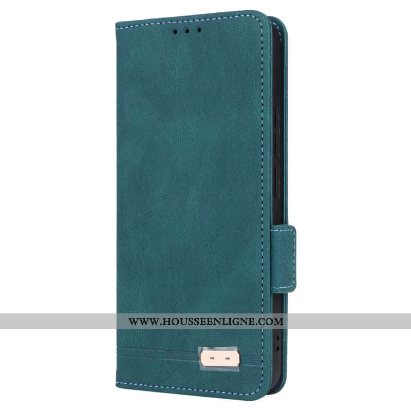 Housse Xiaomi Redmi Note 13 4G Style Vintage Double Fermoir