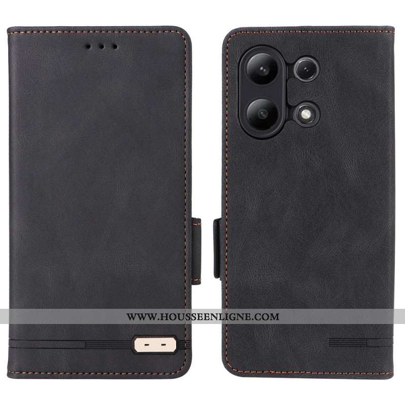 Housse Xiaomi Redmi Note 13 4G Style Vintage Double Fermoir