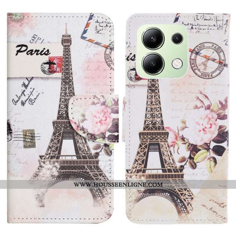 Housse Xiaomi Redmi Note 13 4G Tour Eiffel Vintage