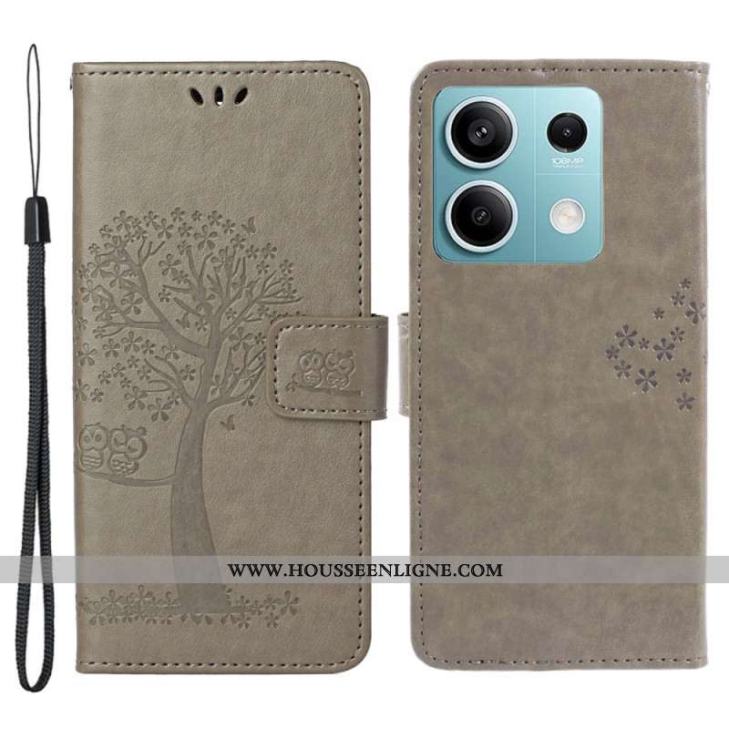 Housse Xiaomi Redmi Note 13 5G Arbre et Hiboux