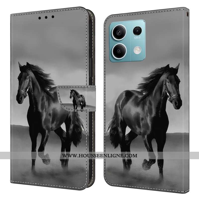 Housse Xiaomi Redmi Note 13 5G Cheval Noir