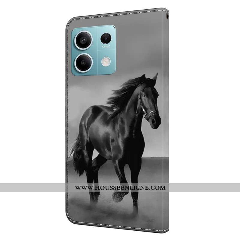 Housse Xiaomi Redmi Note 13 5G Cheval Noir