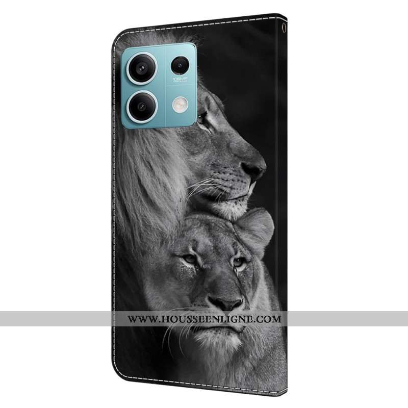 Housse Xiaomi Redmi Note 13 5G Couple de Lions