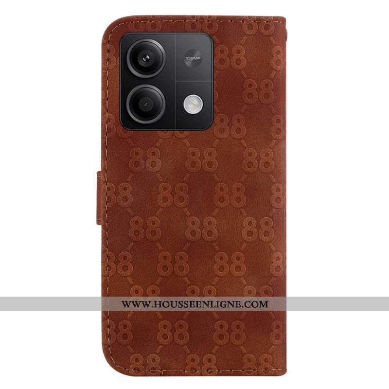 Housse Xiaomi Redmi Note 13 5G Design 88 à Lanière