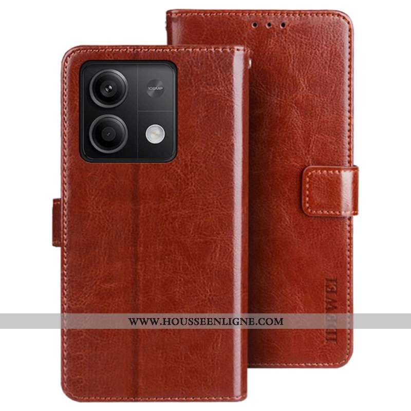 Housse Xiaomi Redmi Note 13 5G Effet Cuir IDEWEI