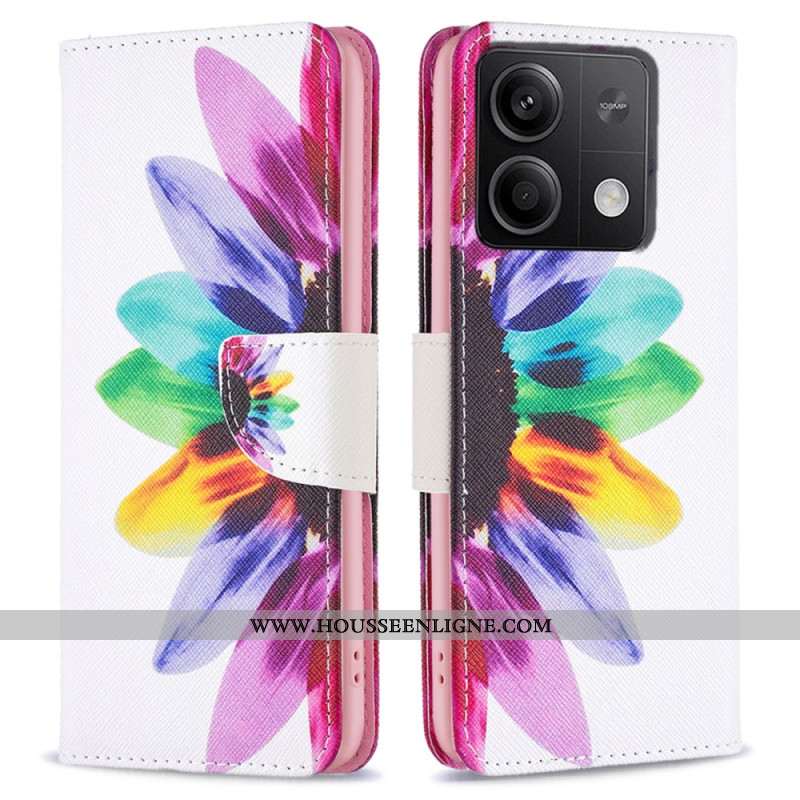 Housse Xiaomi Redmi Note 13 5G Fleur Aquarelle