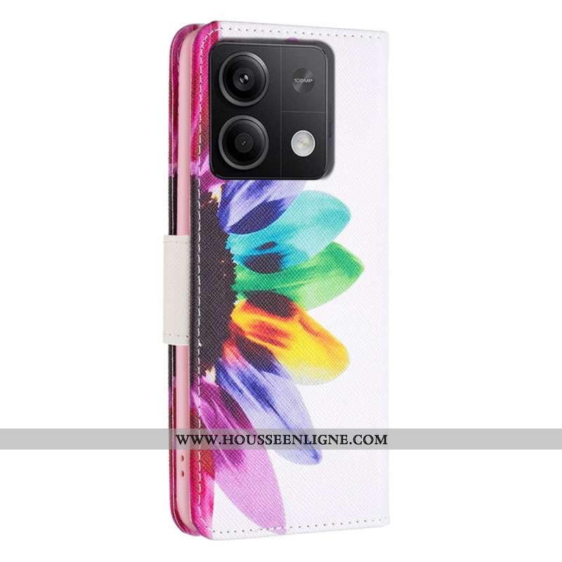 Housse Xiaomi Redmi Note 13 5G Fleur Aquarelle