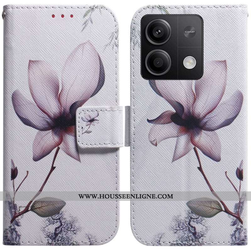 Housse Xiaomi Redmi Note 13 5G Fleur Rose