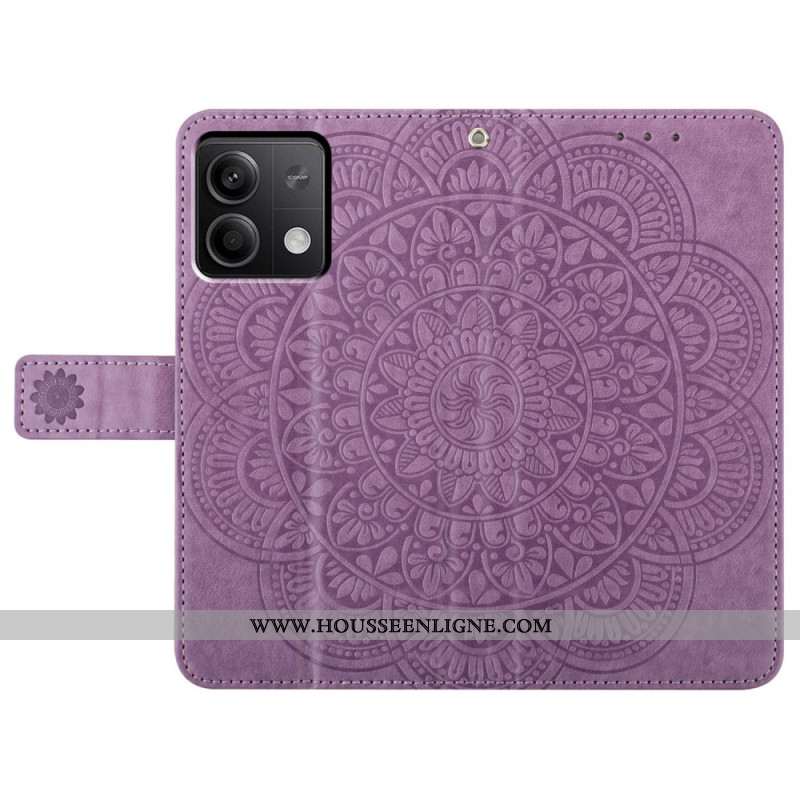 Housse Xiaomi Redmi Note 13 5G Impression Mandala avec Lanière