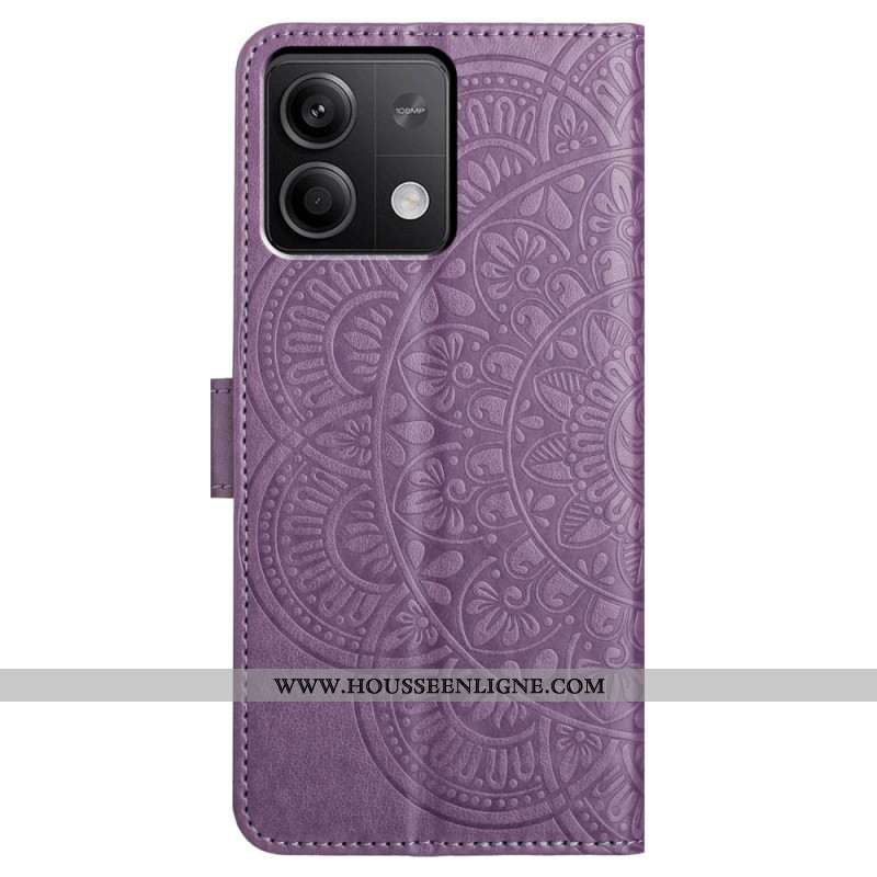 Housse Xiaomi Redmi Note 13 5G Impression Mandala avec Lanière