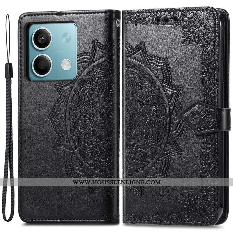 Housse Xiaomi Redmi Note 13 5G Mandala Baroque à Lanière