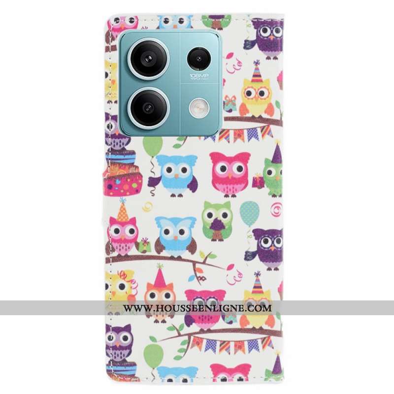 Housse Xiaomi Redmi Note 13 5G Motif de Hiboux