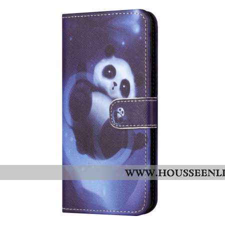 Housse Xiaomi Redmi Note 13 5G Panda Space à Lanière