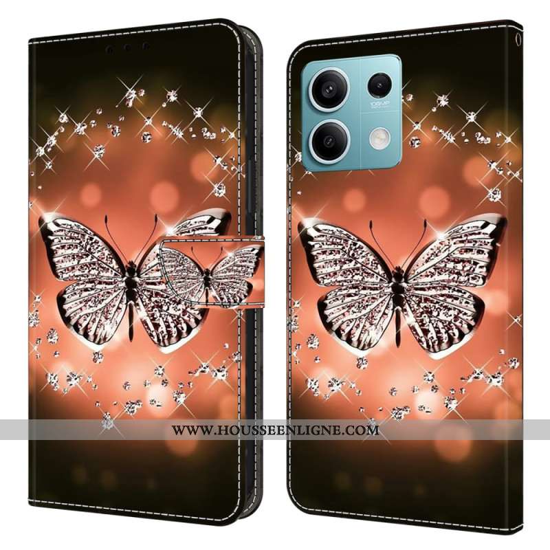 Housse Xiaomi Redmi Note 13 5G Papillon Cristal