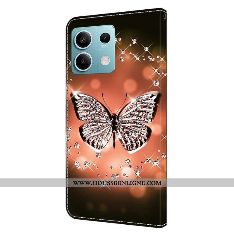 Housse Xiaomi Redmi Note 13 5G Papillon Cristal