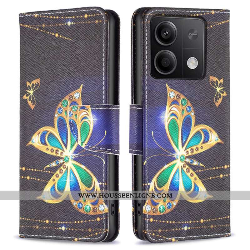 Housse Xiaomi Redmi Note 13 5G Papillons Bijoux