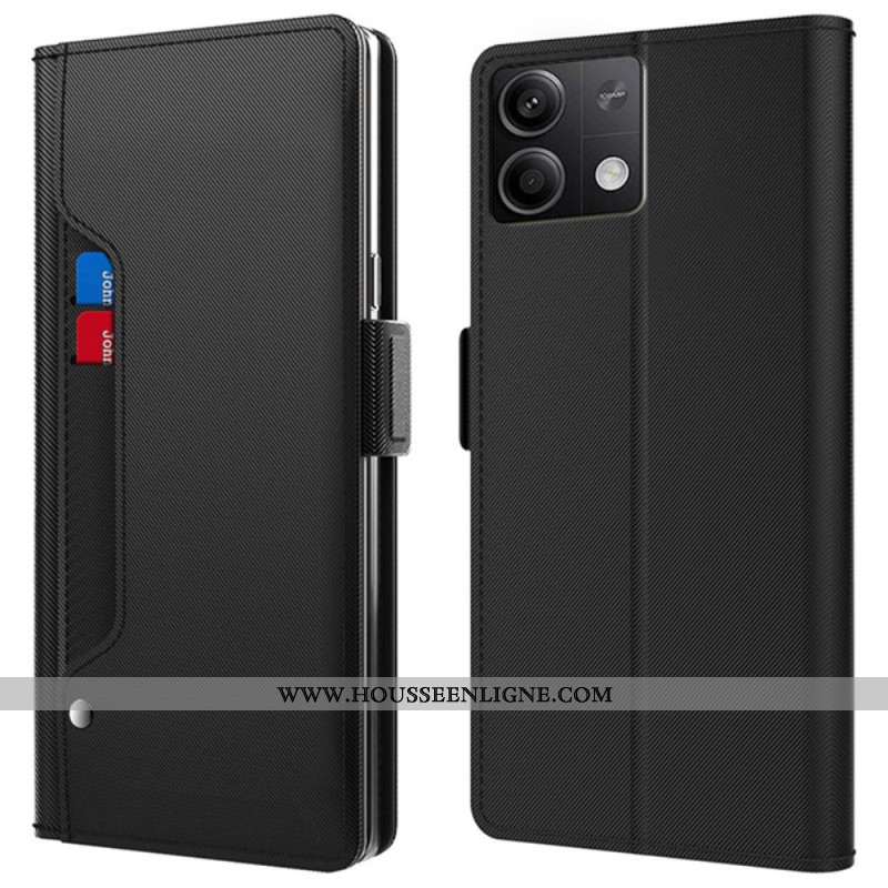 Housse Xiaomi Redmi Note 13 5G Porte-Cartes Frontal et Miroir