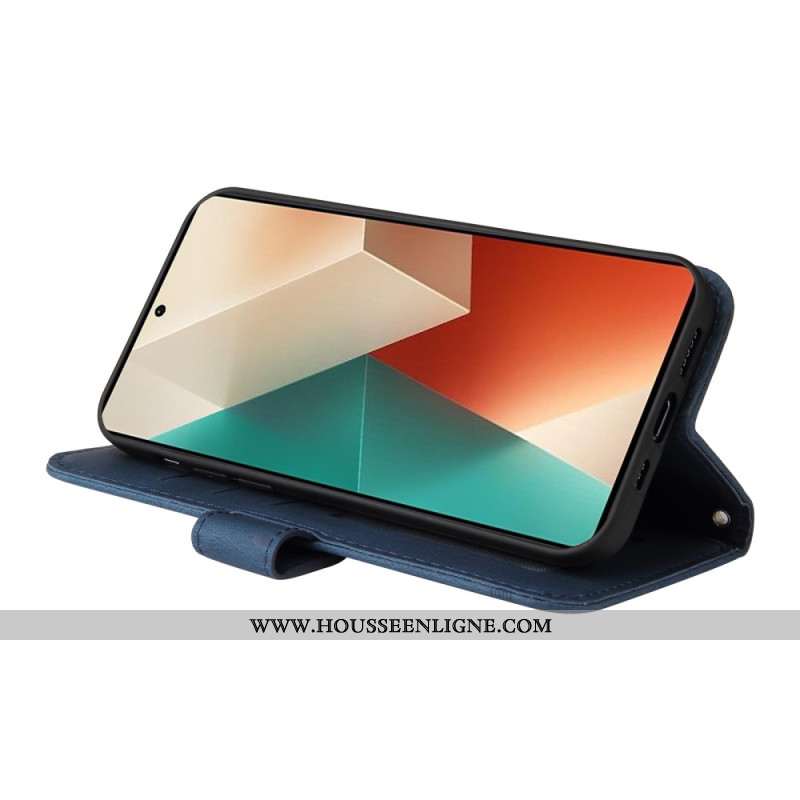 Housse Xiaomi Redmi Note 13 5G Rivet Décoratif à Lanière