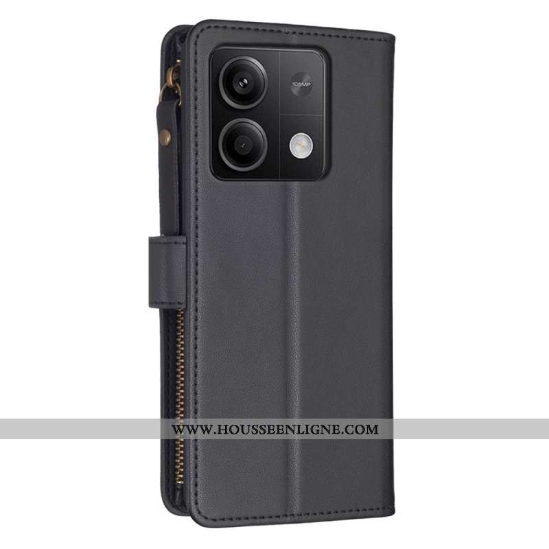 Housse Xiaomi Redmi Note 13 5G Simili Cuir Porte-Monnaie à Lanière