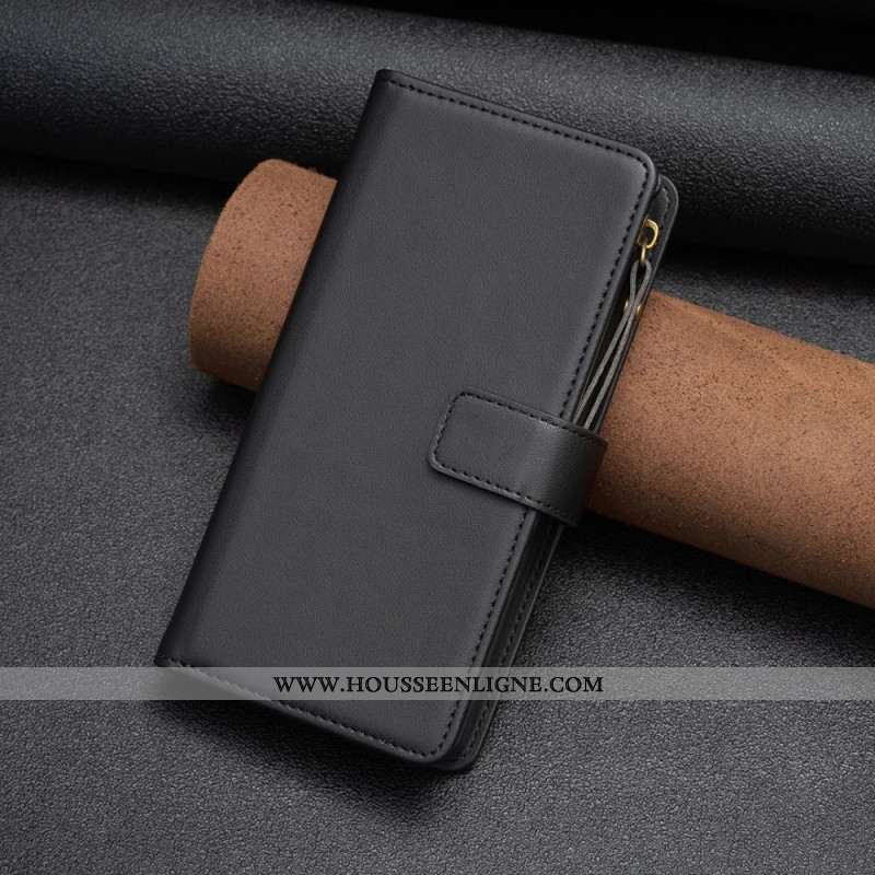 Housse Xiaomi Redmi Note 13 5G Simili Cuir Porte-Monnaie à Lanière