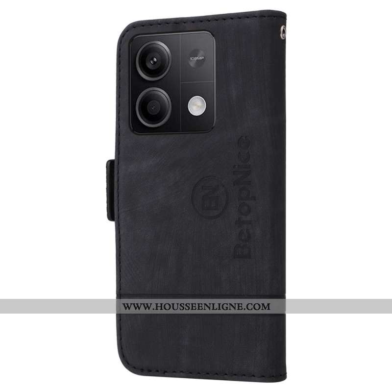 Housse Xiaomi Redmi Note 13 5G Style Cuir BETOPNICE