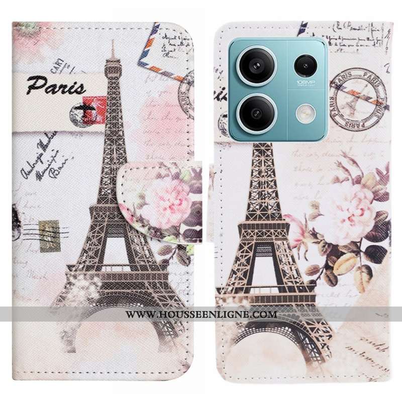 Housse Xiaomi Redmi Note 13 5G Tour Eiffel Vintage