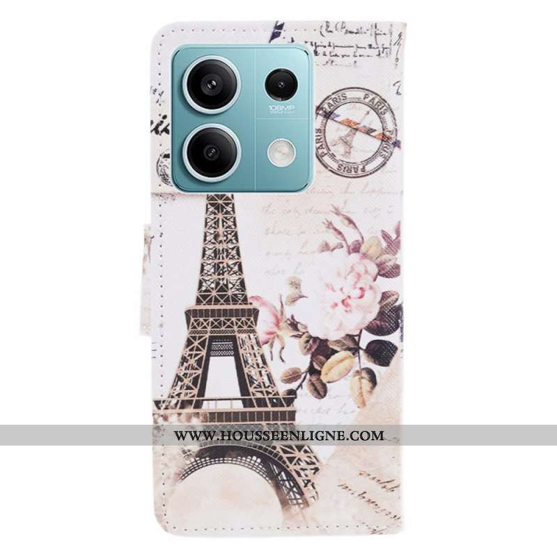 Housse Xiaomi Redmi Note 13 5G Tour Eiffel Vintage